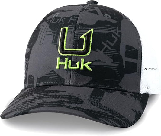 HUK Men's Trucker, Anti-Glare Snapback Fishing Hat