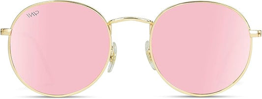WearMe Pro - Reflective Lens Round Trendy Sunglasses