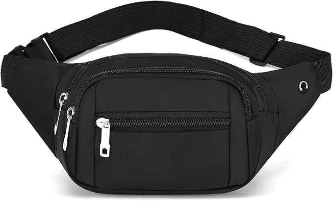 DAITET Crossbody Fanny Pack for Men&Women,Large Waist Bag & Hip Bum Bag with Adjustable Strap for Outdoors Workout Traveling Casual Running Hiking Cycling