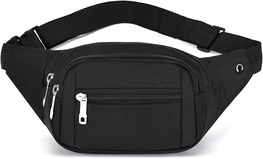 DAITET Crossbody Fanny Pack for Men&Women,Large Waist Bag & Hip Bum Bag with Adjustable Strap for Outdoors Workout Traveling Casual Running Hiking Cycling
