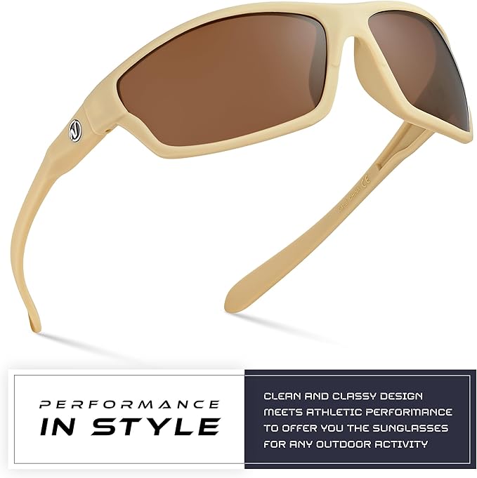 Nitrogen Polarized Wrap Around Sport Sunglasses for Men Women UV400 Driving Fishing Running Sun Glasses