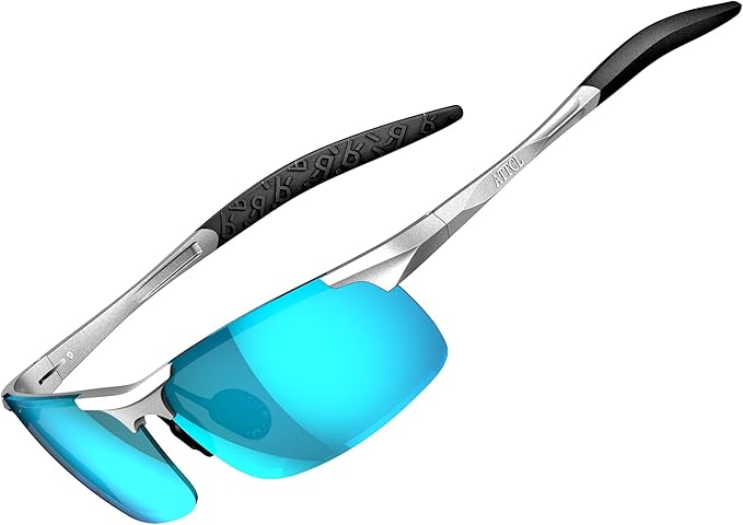 ATTCL Men's Fashion Driving Polarized Sunglasses for Men - Al-Mg metal Ultralight Frame