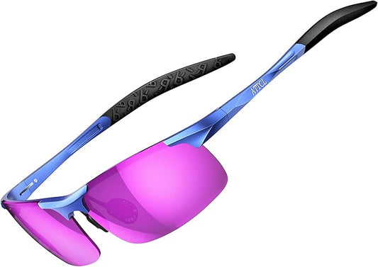 ATTCL Men's Fashion Driving Polarized Sunglasses for Men - Al-Mg metal Ultralight Frame