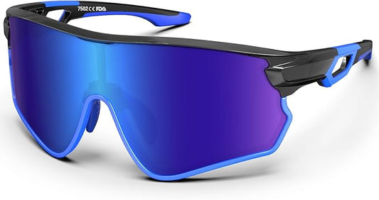 BEACOOL Polarized Sports Sunglasses for Men Women Youth Baseball Cycling Running Driving Fishing Golf Motorcycle TAC Glasses