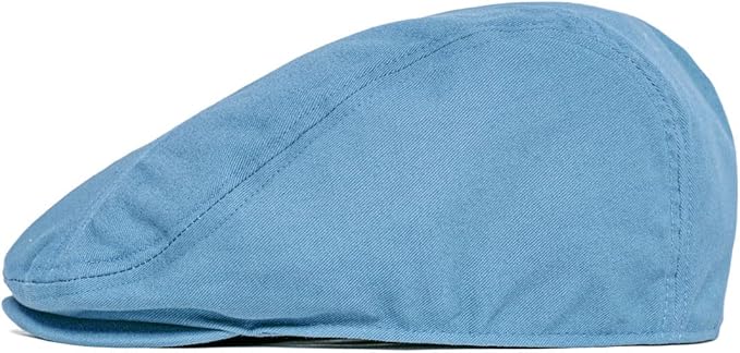 BOTVELA Men Cotton Twill Newsboy Flat Ivy Driving Hat Fitted Cap