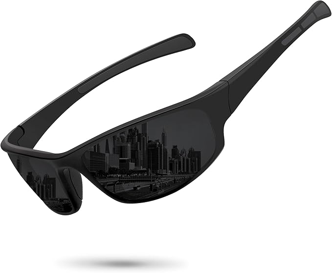 Sports Polarized Sunglasses for Men Women Wrap Around Sun Glasses Fishing Cycling Driving Running UV Protection