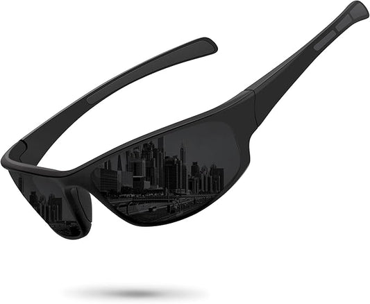 Sports Polarized Sunglasses for Men Women Wrap Around Sun Glasses Fishing Cycling Driving Running UV Protection