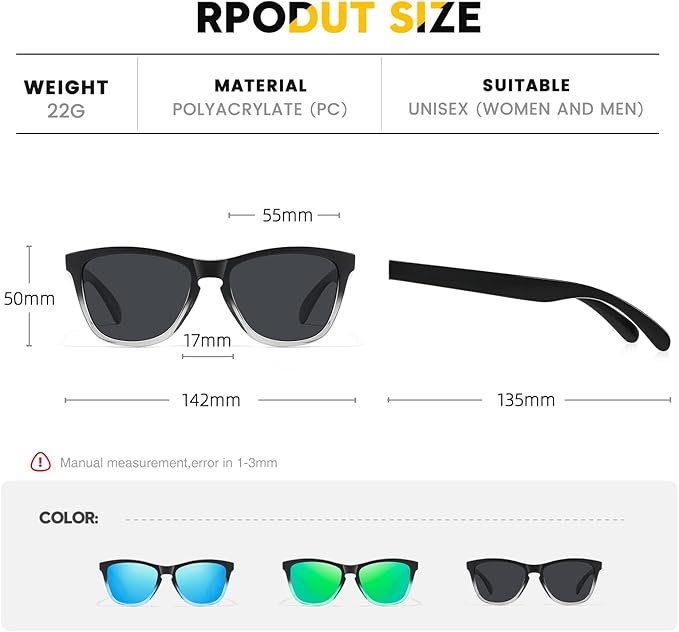 Sunglasses Womens Polarized Sunglasses for Mens Womens Retro Mirror Lens for Driving Fishing UV400 Protection