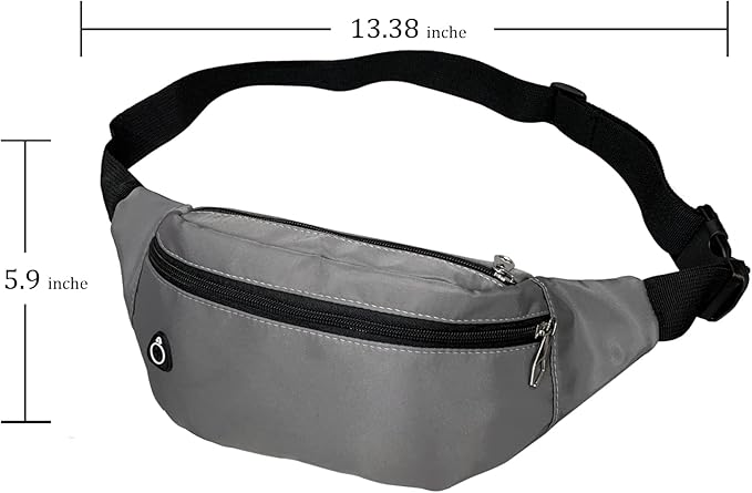 DAITET Crossbody Fanny Pack for Men&Women,Large Waist Bag & Hip Bum Bag with Adjustable Strap for Outdoors Workout Traveling Casual Running Hiking Cycling