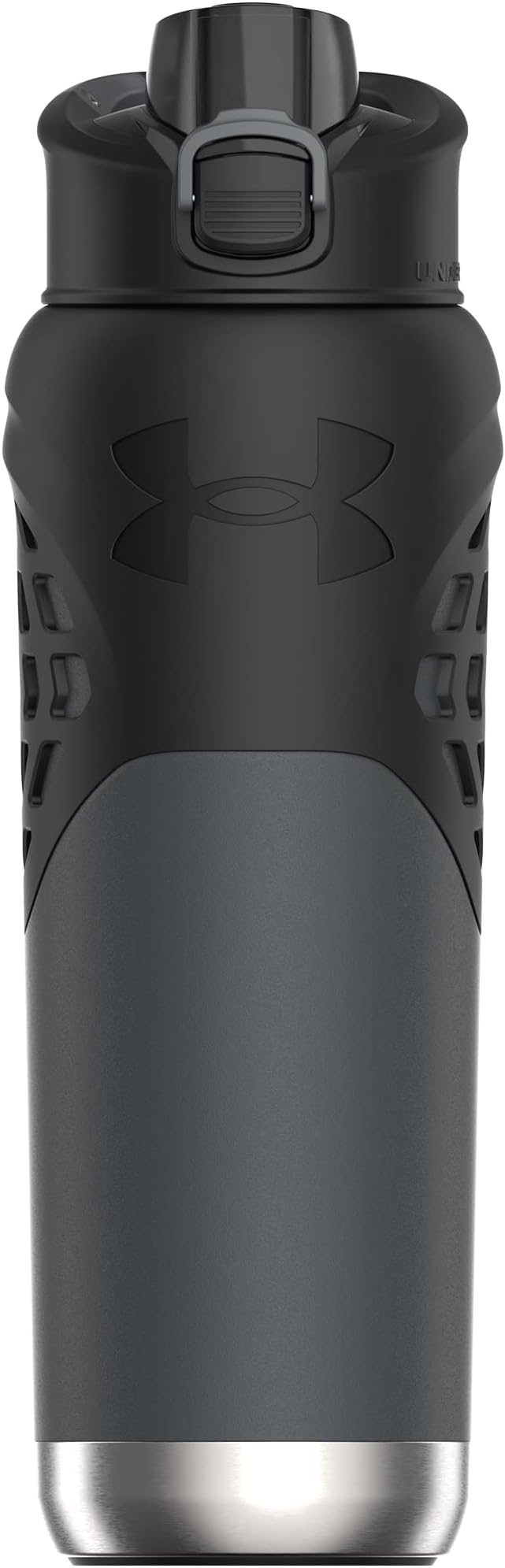 Under Armour 24Oz Stainless Steel Water Bottle, Insulated, Carabiner Easy Carry Hook, Leak Proof, Kids & Adults, All Sports, Gym