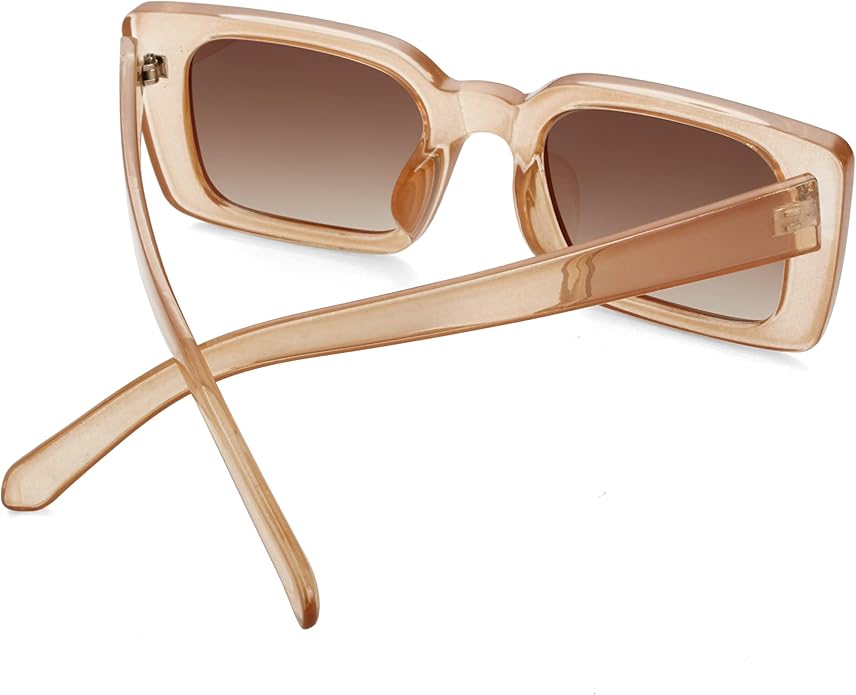 Onrtry Rectangle Sunglasses for Women Men Vintage Fashion Sun Glasses