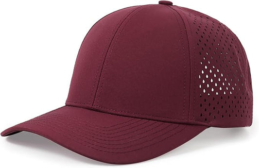 kozinu Quick Dry Baseball Cap Curved Brim Snapback Hat Laser Cut Mesh Ball Cap Golf Ball Cap for Men Women