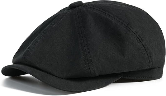 BOTVELA Men's Newsboy Gatsby Hat Cotton Vintage Flat Ivy Cabbie Cap