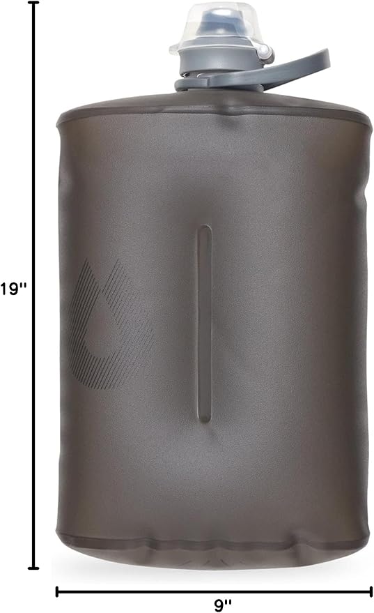 HydraPak Stow Collapsible Water Bottle – 350ml, 500ml, 1L – Ultralight, Leak-Proof, BPA-Free, Filter Compatible Travel & Hiking Flask