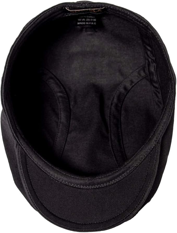 BOTVELA Men Cotton Twill Newsboy Flat Ivy Driving Hat Fitted Cap