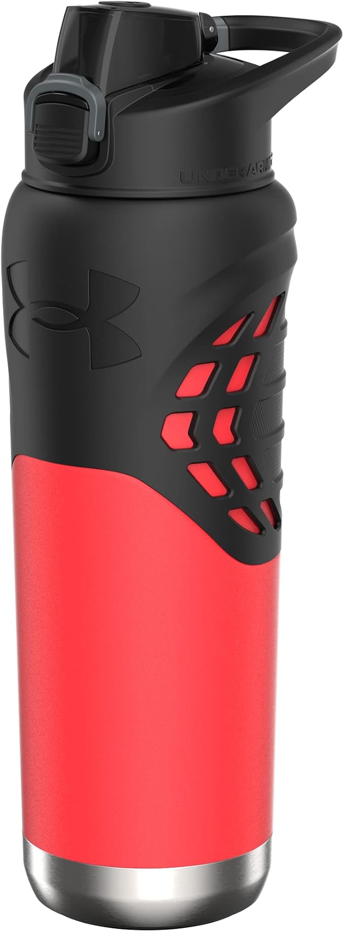 Under Armour 24Oz Stainless Steel Water Bottle, Insulated, Carabiner Easy Carry Hook, Leak Proof, Kids & Adults, All Sports, Gym