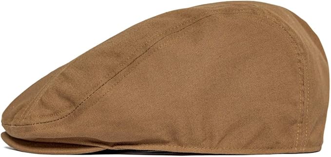BOTVELA Men Cotton Twill Newsboy Flat Ivy Driving Hat Fitted Cap