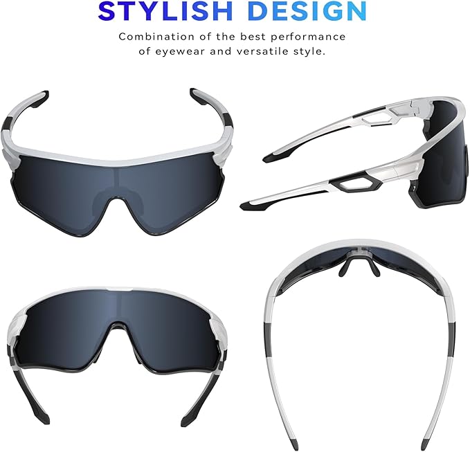 BEACOOL Polarized Sports Sunglasses for Men Women Youth Baseball Cycling Running Driving Fishing Golf Motorcycle TAC Glasses