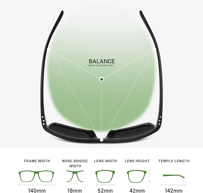 Fanshen Polarized Sports Sunglasses for Men, UV Protection Lightweight Sun Glasses for Driving Fishing Golf Cycling