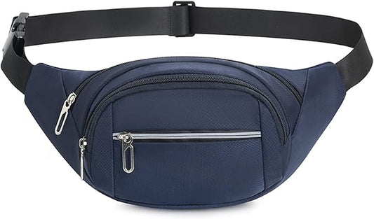 DAITET Crossbody Fanny Pack for Men&Women,Large Waist Bag & Hip Bum Bag with Adjustable Strap for Outdoors Workout Traveling Casual Running Hiking Cycling