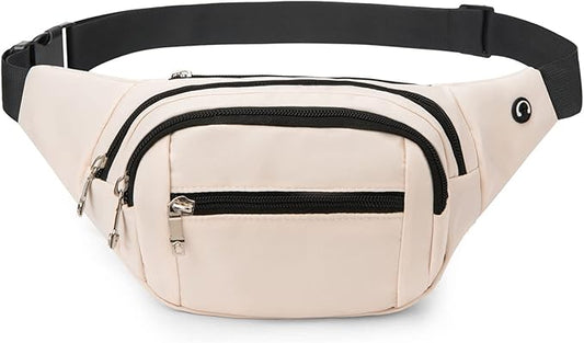 DAITET Crossbody Fanny Pack for Men&Women,Large Waist Bag & Hip Bum Bag with Adjustable Strap for Outdoors Workout Traveling Casual Running Hiking Cycling