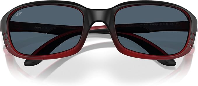 Costa Del Mar Sunglasses for Men - Brine Mens Polarized Sunglasses - Fishing, Boating & Beach UV Protection - Size 59-580P