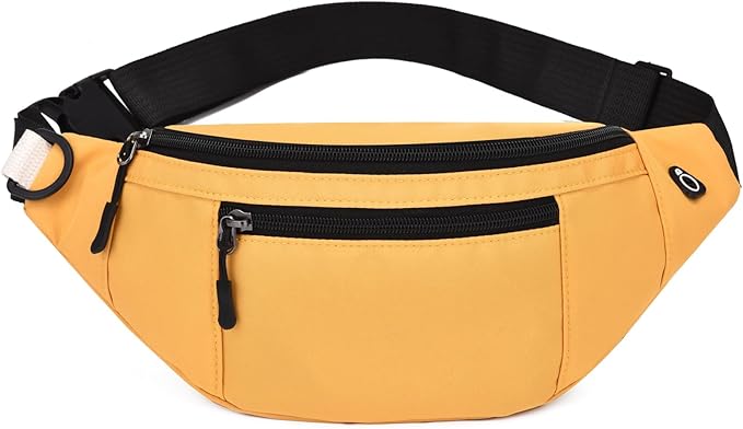 DAITET Crossbody Fanny Pack for Men&Women,Large Waist Bag & Hip Bum Bag with Adjustable Strap for Outdoors Workout Traveling Casual Running Hiking Cycling
