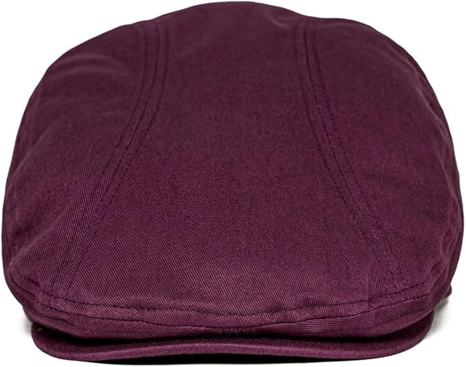 BOTVELA Men Cotton Twill Newsboy Flat Ivy Driving Hat Fitted Cap