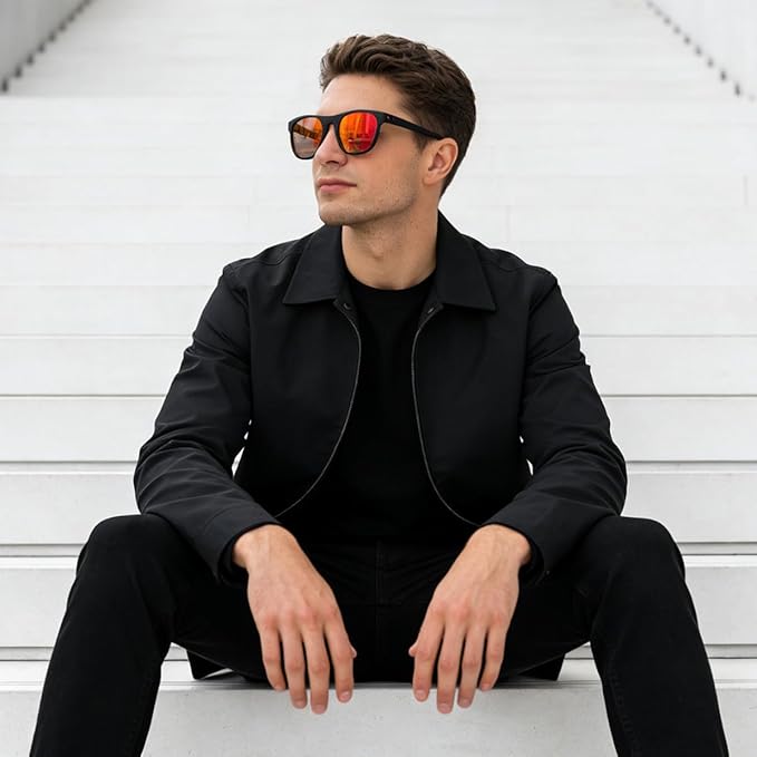 3 Pack Polarized Sunglasses for Men Women, Lightweight UV Protection Sports Sun Glasses for Driving Fishing Golf