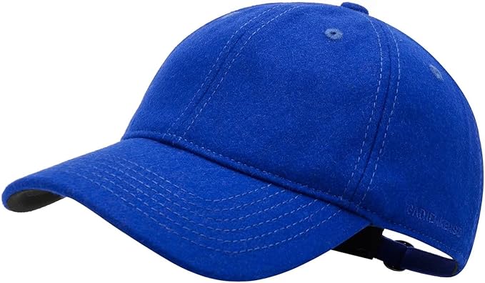 GADIEMKENSD Unstructured Wool Baseball Caps Winter Warm Hat Adjustable