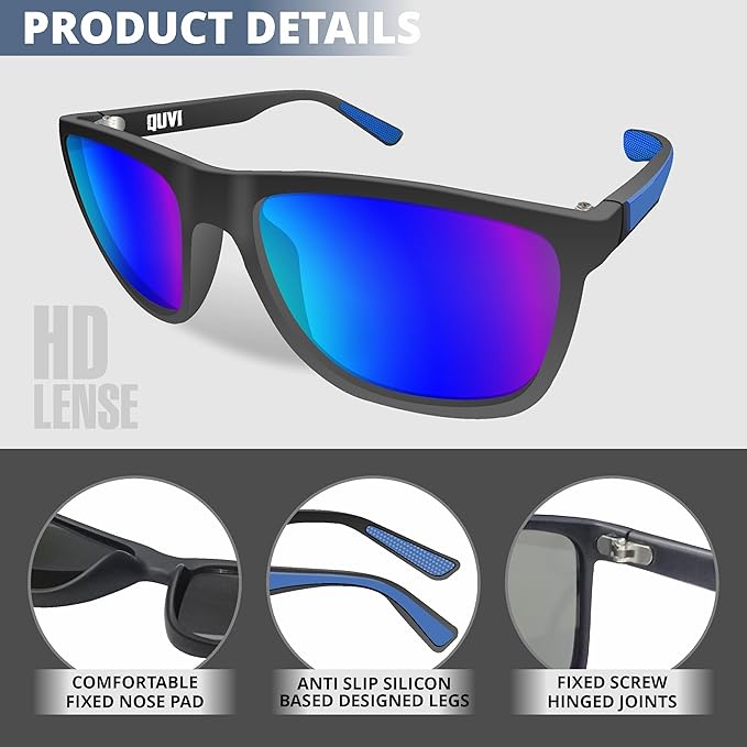 Polarized Sunglasses for Men | UV Protection Mens Sunglasses for Driving Sports Sunglasses for Men Fishing Golf Cycling