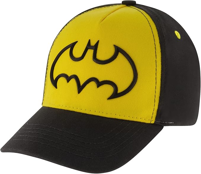 DC Comics Boys Baseball Cap, Batman Adjustable Toddler Hat, Ages 2-4 Or Boy Hats For Kids Ages 4-7