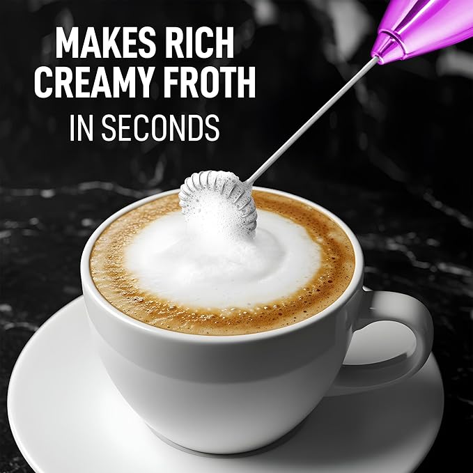 ZK Exec Series UV Milk Frother - Teal Pink Fade w Silver OG Stand