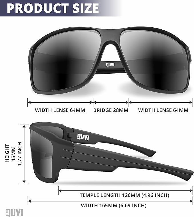 Polarized Sunglasses for Men | UV Protection Mens Sunglasses for Driving Sports Sunglasses for Men Fishing Golf Cycling