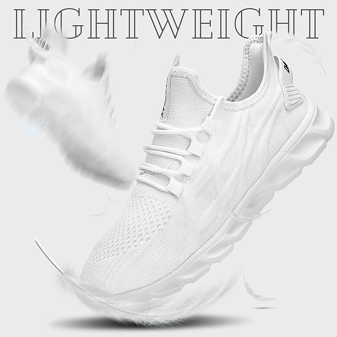 ZGPWZWL Mens Running Shoes Sneakers for Men Tennis Gym Athletic Lightweight Walking Comfortable Workout Sports Shoes