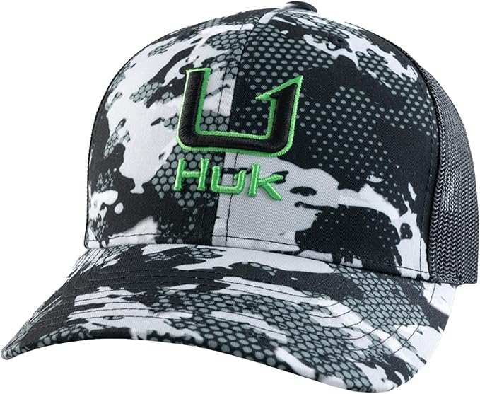HUK Men's Trucker, Anti-Glare Snapback Fishing Hat