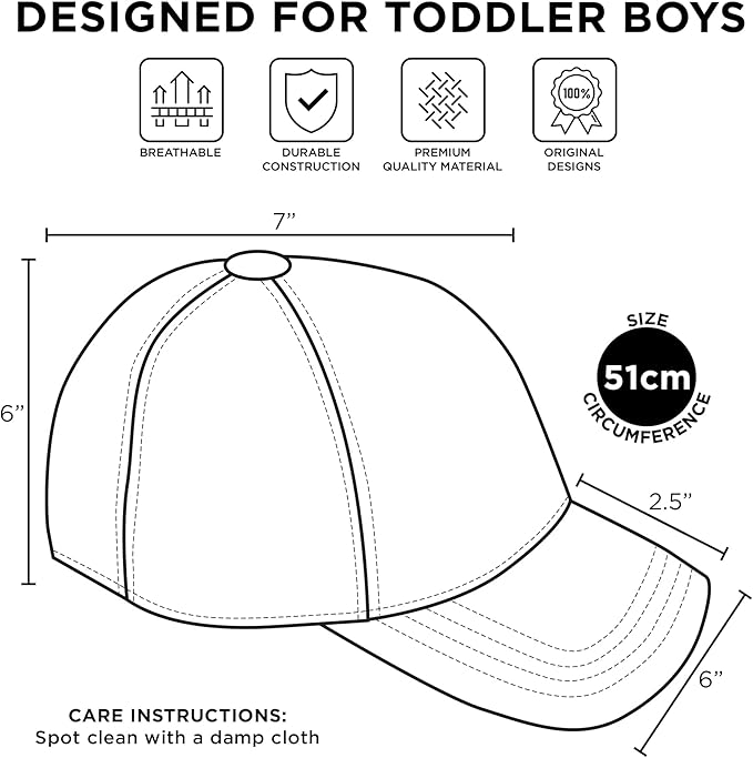 PJ Masks Baseball Cap and Adjustable Toddler Hat, 2-4 Or Boy for Kids Ages 4-7