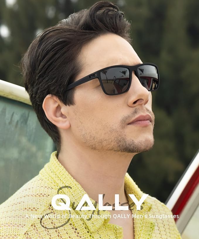 Polarized Sunglasses Men, Mens Sunglasses Polarized UV protection Lightweight Sun Glasses for Driving Fishing Golf