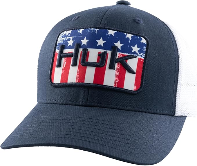 HUK Men's Trucker, Anti-Glare Snapback Fishing Hat