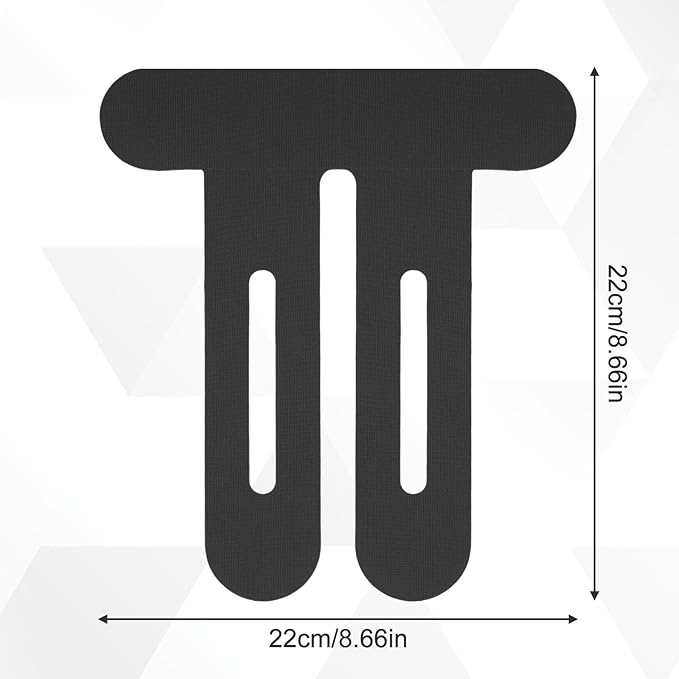 20 Pcs Precut Kinesiology Tape for Knees,Kinesiology Ankle Tape,Waterproof Elastic Knee Kinetic Tape,Breathable Latex-Free Tape for Knee Support and Stability,Pain Relief(Black)