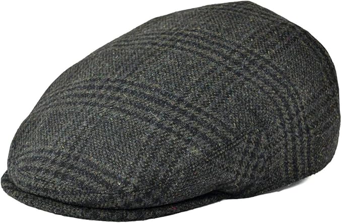 Men's Wool Tweed Newsboy Ivy Cap Gatsby Golf Flat Hat