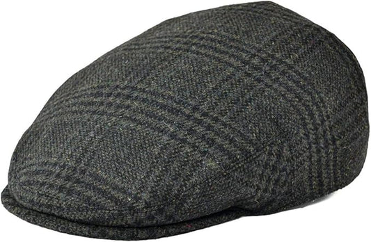 Men's Wool Tweed Newsboy Ivy Cap Gatsby Golf Flat Hat