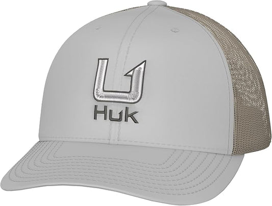 HUK Men's Trucker, Anti-Glare Snapback Fishing Hat