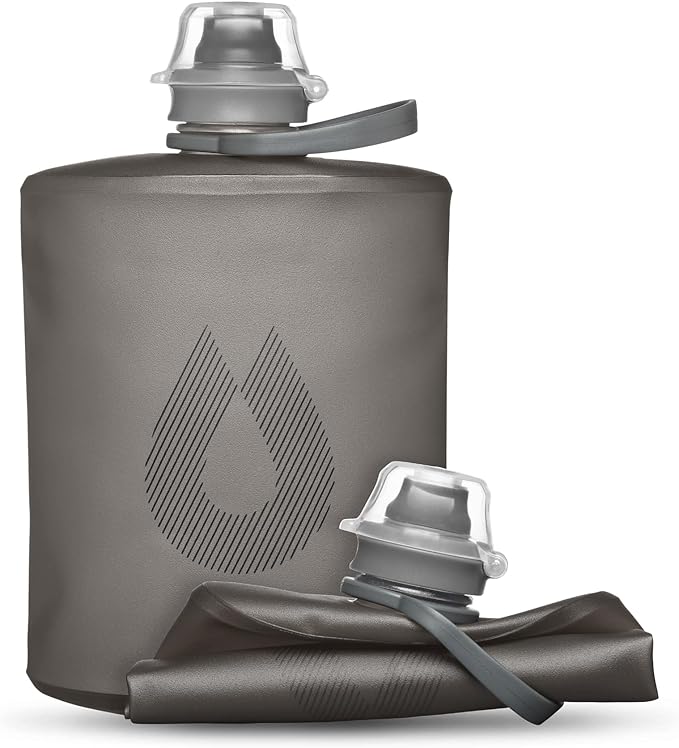 HydraPak Stow Collapsible Water Bottle – 350ml, 500ml, 1L – Ultralight, Leak-Proof, BPA-Free, Filter Compatible Travel & Hiking Flask
