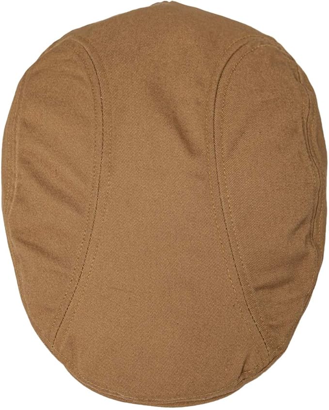 BOTVELA Men Cotton Twill Newsboy Flat Ivy Driving Hat Fitted Cap