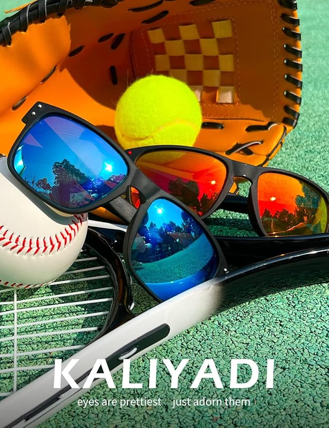 KALIYADI Polarized Sunglasses for Men and Women Vintage Style Sun Glasses for Fishing Running Driving with UV Protection