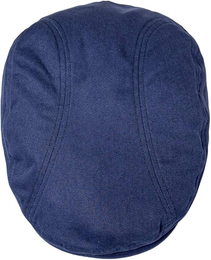 BOTVELA Men Cotton Twill Newsboy Flat Ivy Driving Hat Fitted Cap