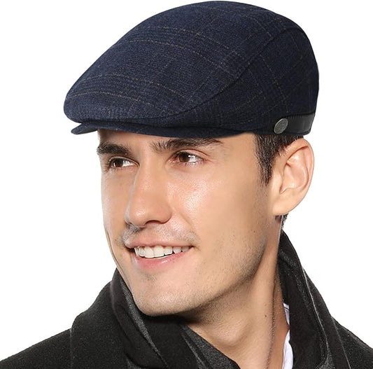 Sumolux Mens Newsboy Hat Flat Cap Gatsby Newsboy Lvy Irish Hats Driving Cabbie Hunting Cap