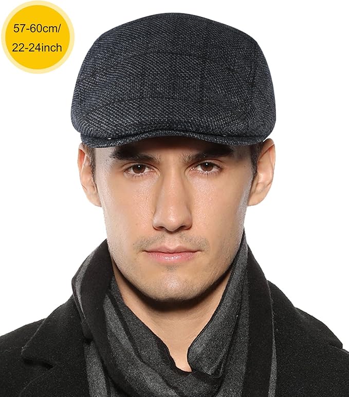Sumolux Mens Newsboy Hat Flat Cap Gatsby Newsboy Lvy Irish Hats Driving Cabbie Hunting Cap