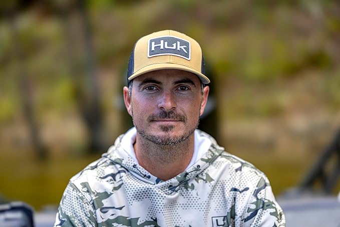 HUK Men's Trucker, Anti-Glare Snapback Fishing Hat